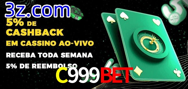 Promoções do cassino ao Vivo C999Bet